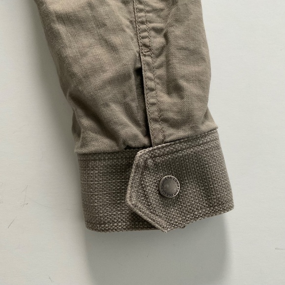 Comptoir Des Cottonniers Linen Coat XS/S Tan Asymmetrical Blend Boho Lagenlook - Picture 9 of 13